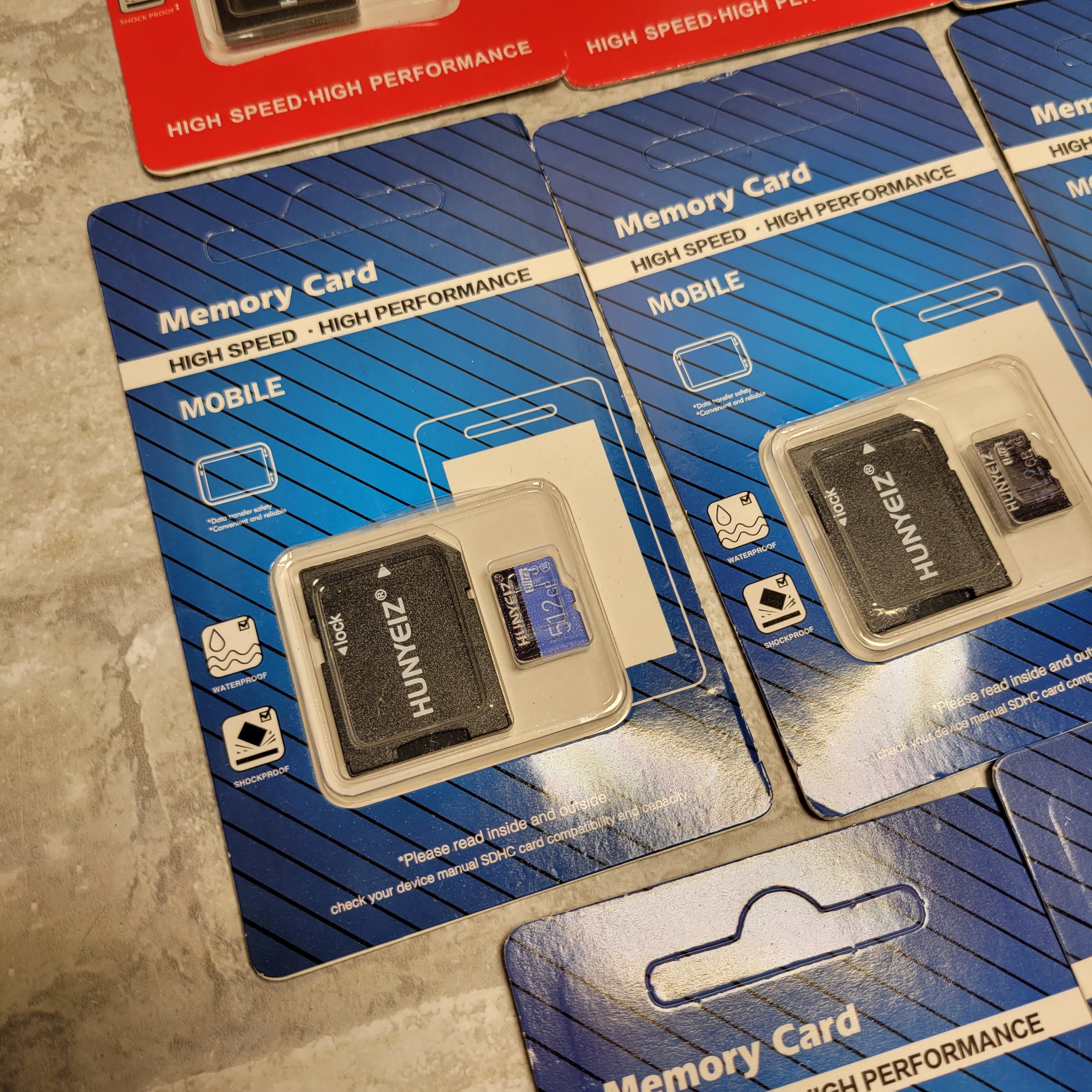 512GB Micro SD Card with Adapter, Lot of 14 (8109837648110)